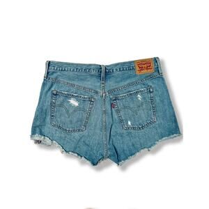 Levi’s 501 Original High-Rise Denim Cutoff Shorts W33